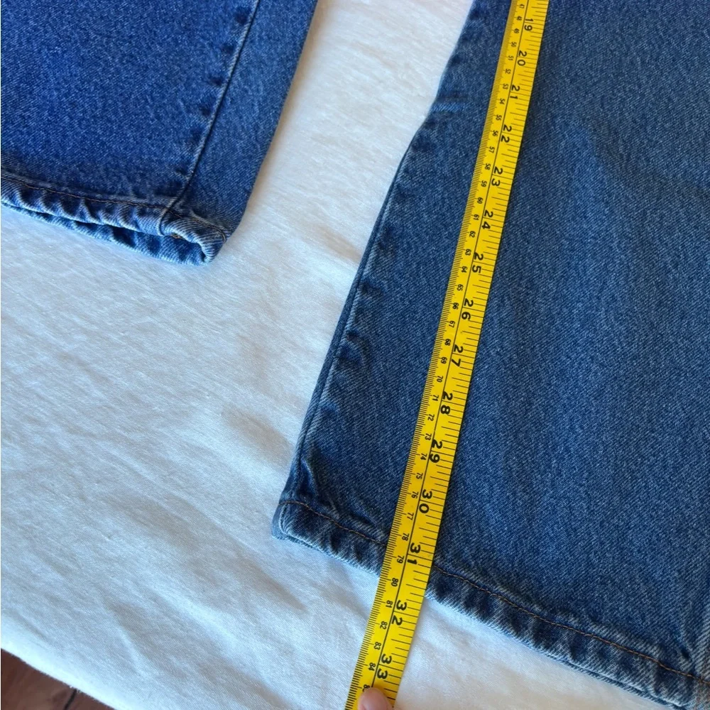 Men’s Vintage Rustler Blue Denim 100%Cotton Carpenter Jean Size 34x32 - Picture 12 of 14